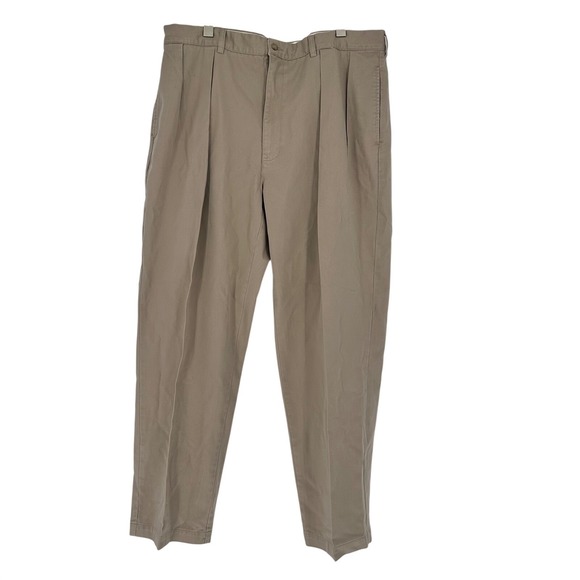 Polo Ralph Lauren Other - Vintage Polo Ralph Lauren Andrew Pants Chinos Men 42X32 90s Cotton Pleated Khaki